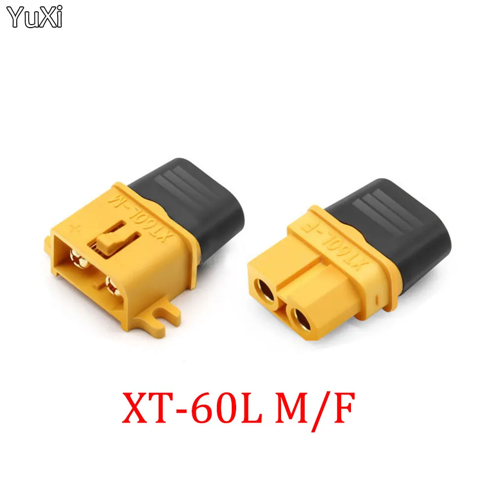 Штепсельная Вилка YUXI XT60L с оболочкой, запасные части для мужчин и женщин, для радиоуправляемых моделей, 1 шт.