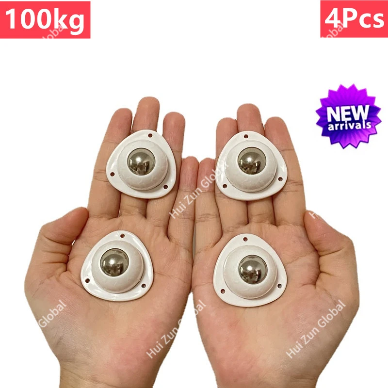 

4Pcs Self-Adhesive Universal Wheels Furniture Casters Wheels 360° Rotation Stainless Steel Nylon Casters Strong Practical