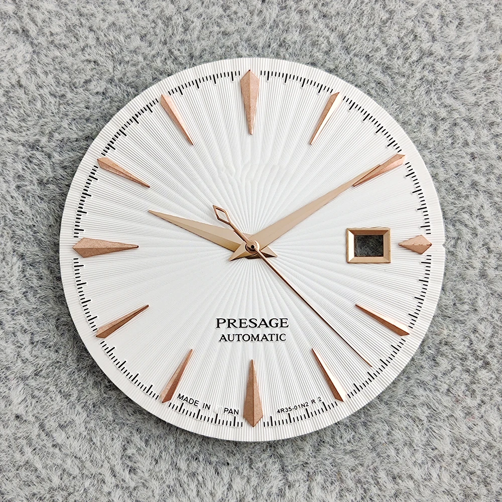 Фото Циферблат Prestige 29 мм с логотипом S для автоматических механизмов NH35 NH36, подходит для модификации часов и изготовления часов. №3
