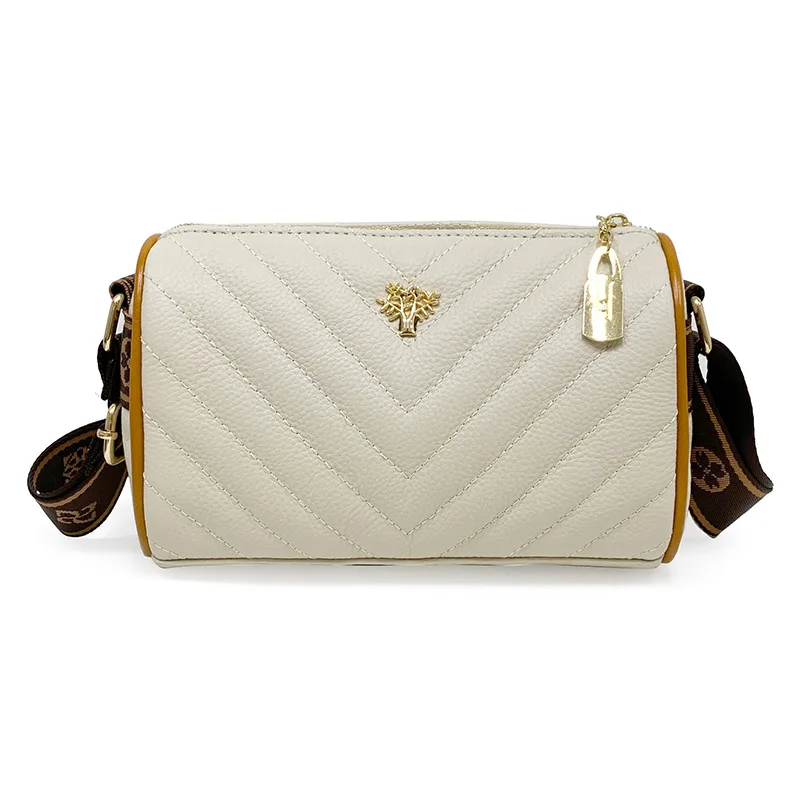 

New Fashion Trend Tote Sling Quilted Designer Handbags Women'S Genuine Leather Pillow Casual Lady Vintage Shoulder Messenger Bag