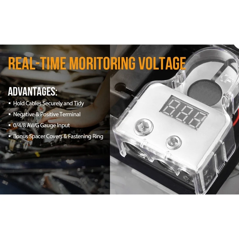 2 шт. автомобильные клеммы для аккумуляторов 12-24 В