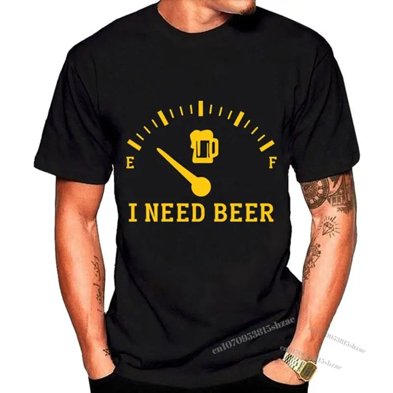 

I NEED BEER Print T-shirt Summer Unisex Clothes Short Sleeve Men Women Graphic Tees Tops Drinking Lover Humor Funny Apparel