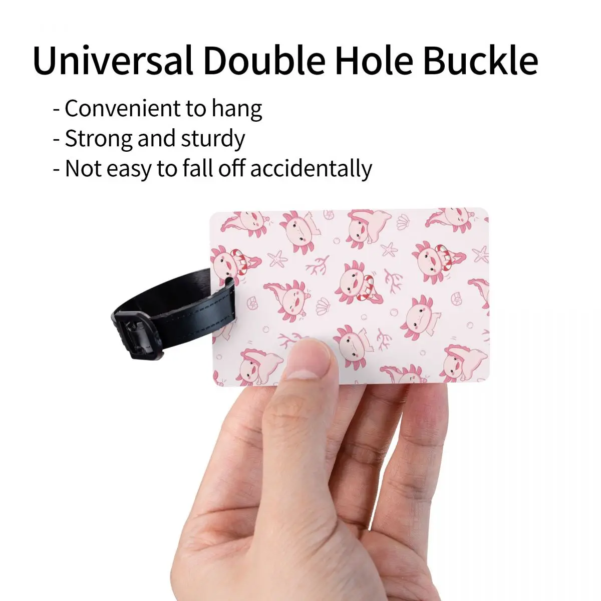 Пользовательские милые саламандры с животными аксолотлей багажные бирки для