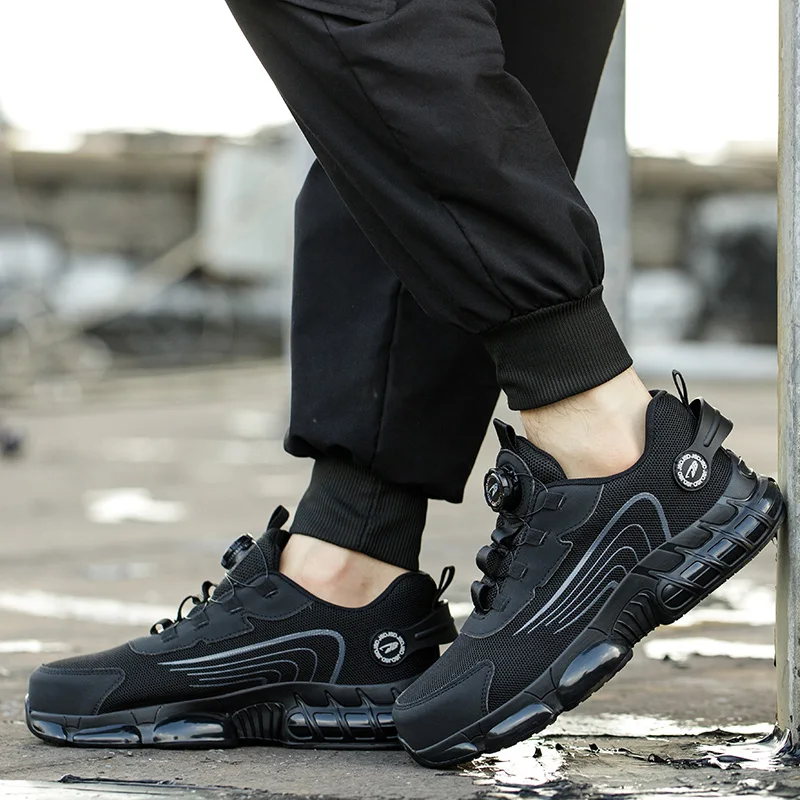 Женские неразрушимые ботильоны с защитой от ударов защитная обувь кроссовки со