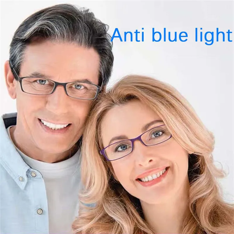 

Zilead Reading Glasses Anti-blue Light For Men Women Metal Frame Portable HD Pen Holder Ultralight Glasses Radiation Protection
