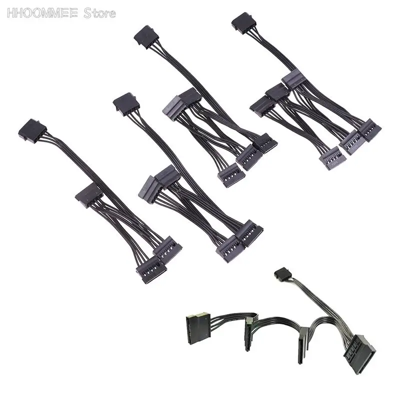 Кабель-разветвитель для жестких дисков SATA 4 контакта 1 штекер 3/4/5/6 гнездо - купить