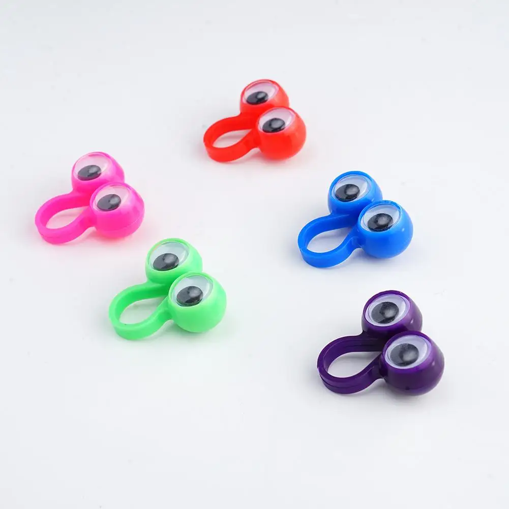 1 шт. мультяшные пальчиковые кукольные глаза детские забавные пластиковые