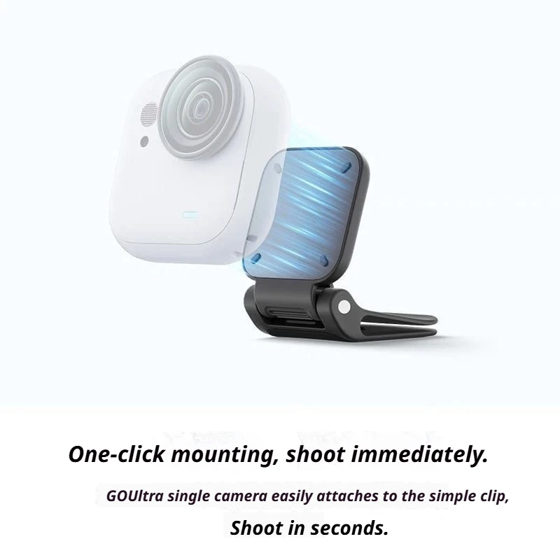 Магнитное крепление-зажим TELESIN для быстрой установки, подставка для Insta360 Go UltraGO 3 3S DJI Osmo Nano, клипса для крепления на кепку, расширительная база (art.: 3920d23eb33ec) - 3920d23eb33ec