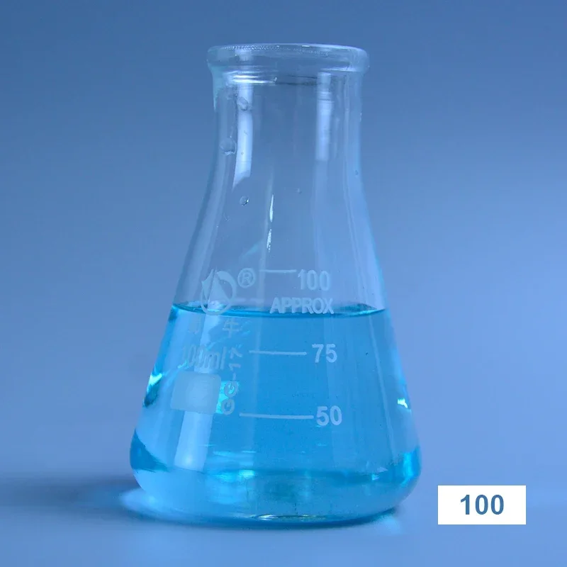 1 шт. коническая стеклянная колба из боросиликатного стекла Эрленмейера