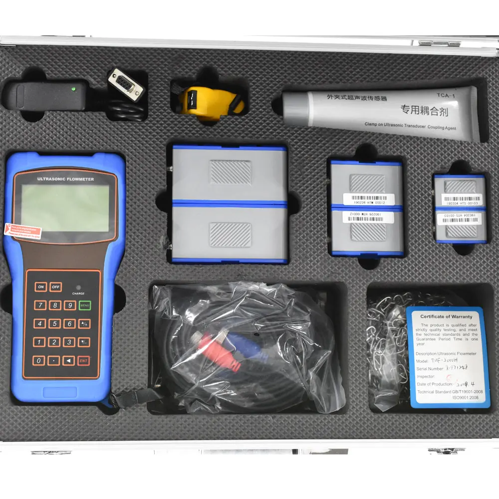 

TUF-2000H portable ultrasonic flow meter DN20~DN6000mm portable ultrasonic water flow meter low price