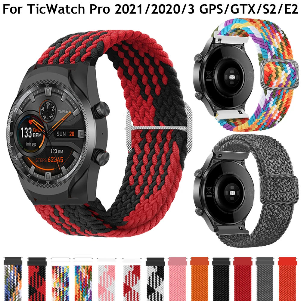 

Ремешок нейлоновый для наручных часов, браслет для Huami Amazfit GTR 47 мм GTR 2E 2, Xiaomi Watch Color 2 Solar LS05, 22 мм