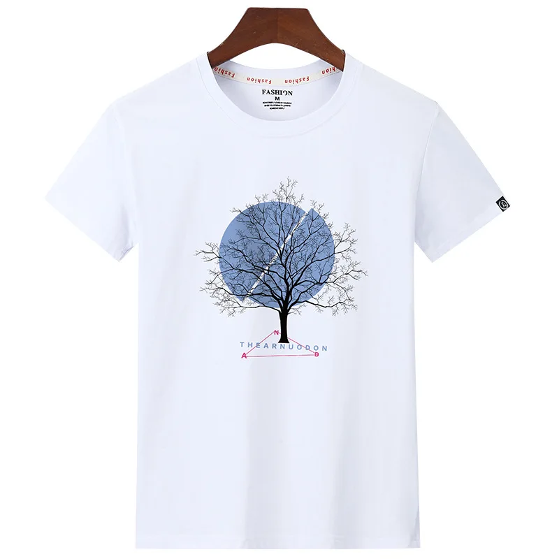 

Забавная Мужская футболка из 10766 хлопка с принтом «копающая Луна», модные мужские топы с круглым вырезом, Мужская футболка стандартной длины, Мужская футболка