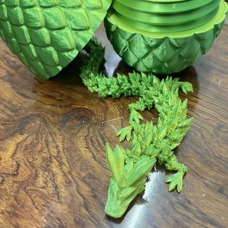 3D-печать суставов всего тела подвижное яйцо дракона с хрустальным драконом