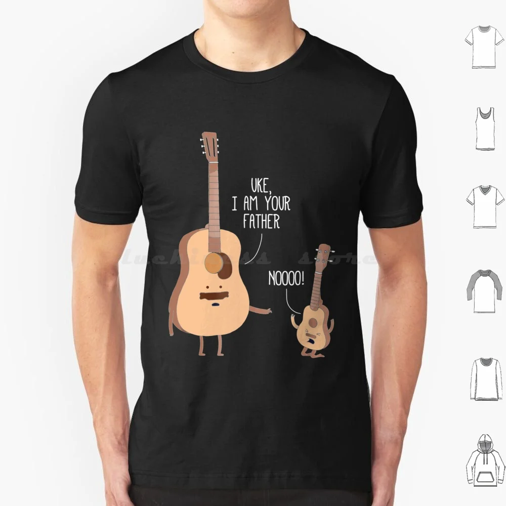 Футболка Uke I Am Your Father Мужская/Женская/детская музыкальная футболка для укулеле