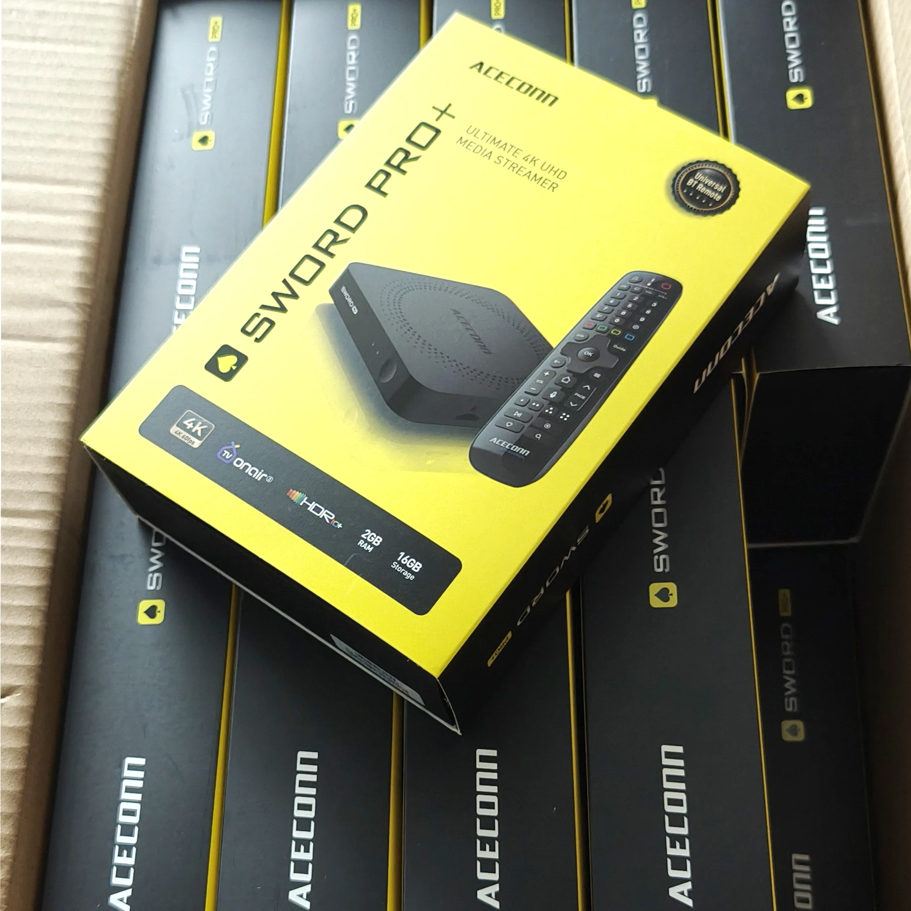 ACECONN Sword Pro + 2 ГБ ОЗУ 16 ГБ ПЗУ Android Потоковая передача IPTV Box TVONAIR 3 Синяя платформа потоковой передачи телевизора Обновление OTA (art.: 3920d100da2f2) - 3920d100da2f2