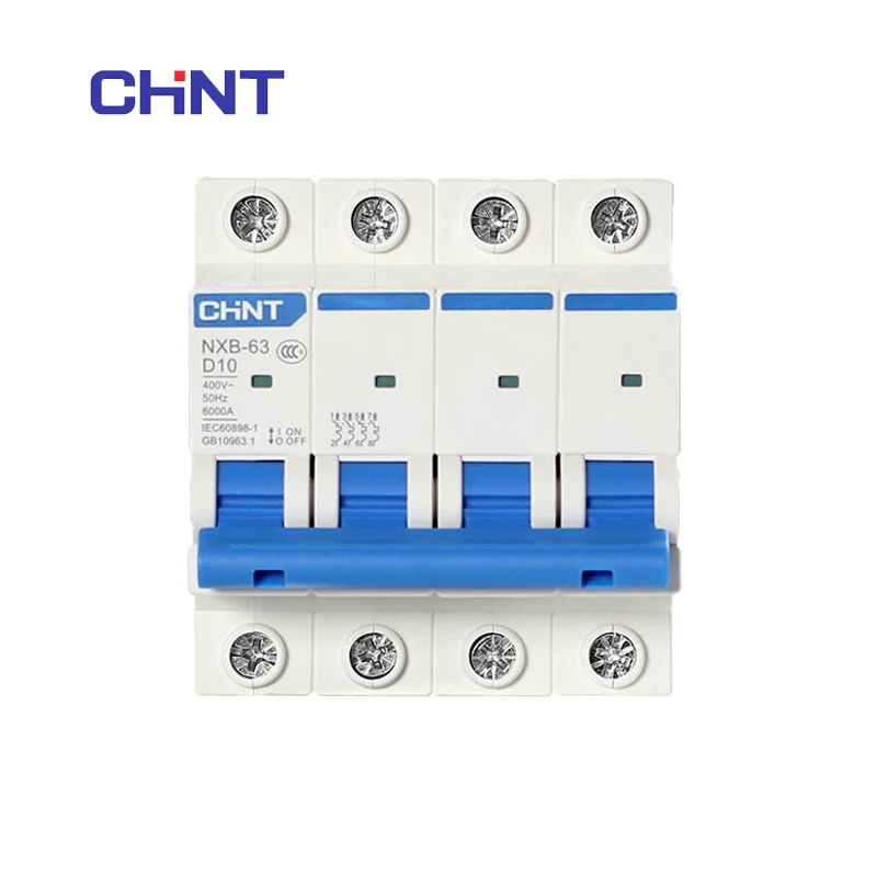 

Chint Chnt Electric NXB-63 4P Miniature Circuit Breaker AC 380V 400V Four Phase Air Switch