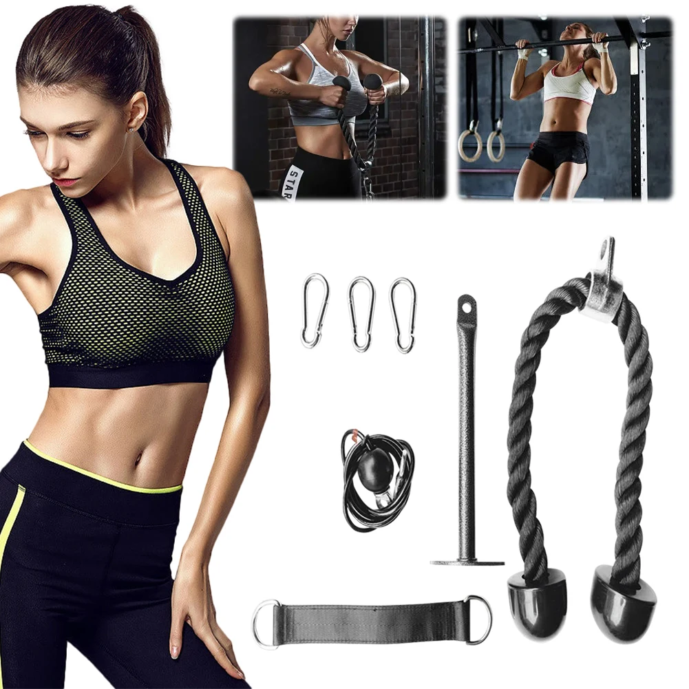 Шкивы для фитнеса DIY вращающийся стальной трос ролик портативный тренировочный