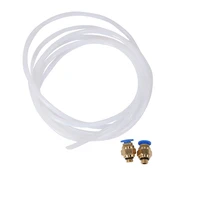 2 meters ptfe ptfe bowden tube 1 75mm filament and pc4 m6 push in fittings for 3d printer