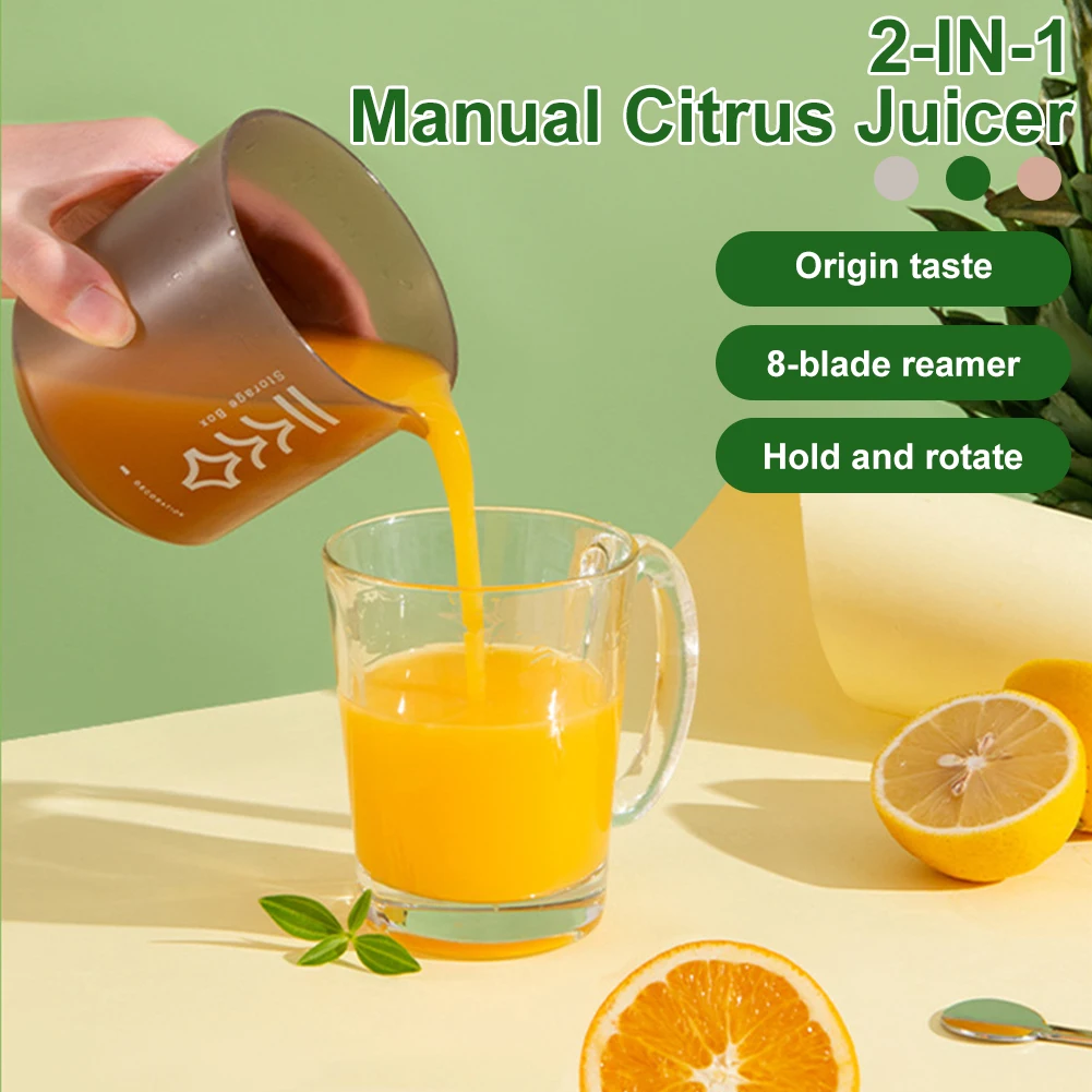 

3PCS Mini Hand Fruit Juicer Home Kitchen Parts Citrus Orange Lemon Grapefruit Capacity Machine Portable Travel Hiking