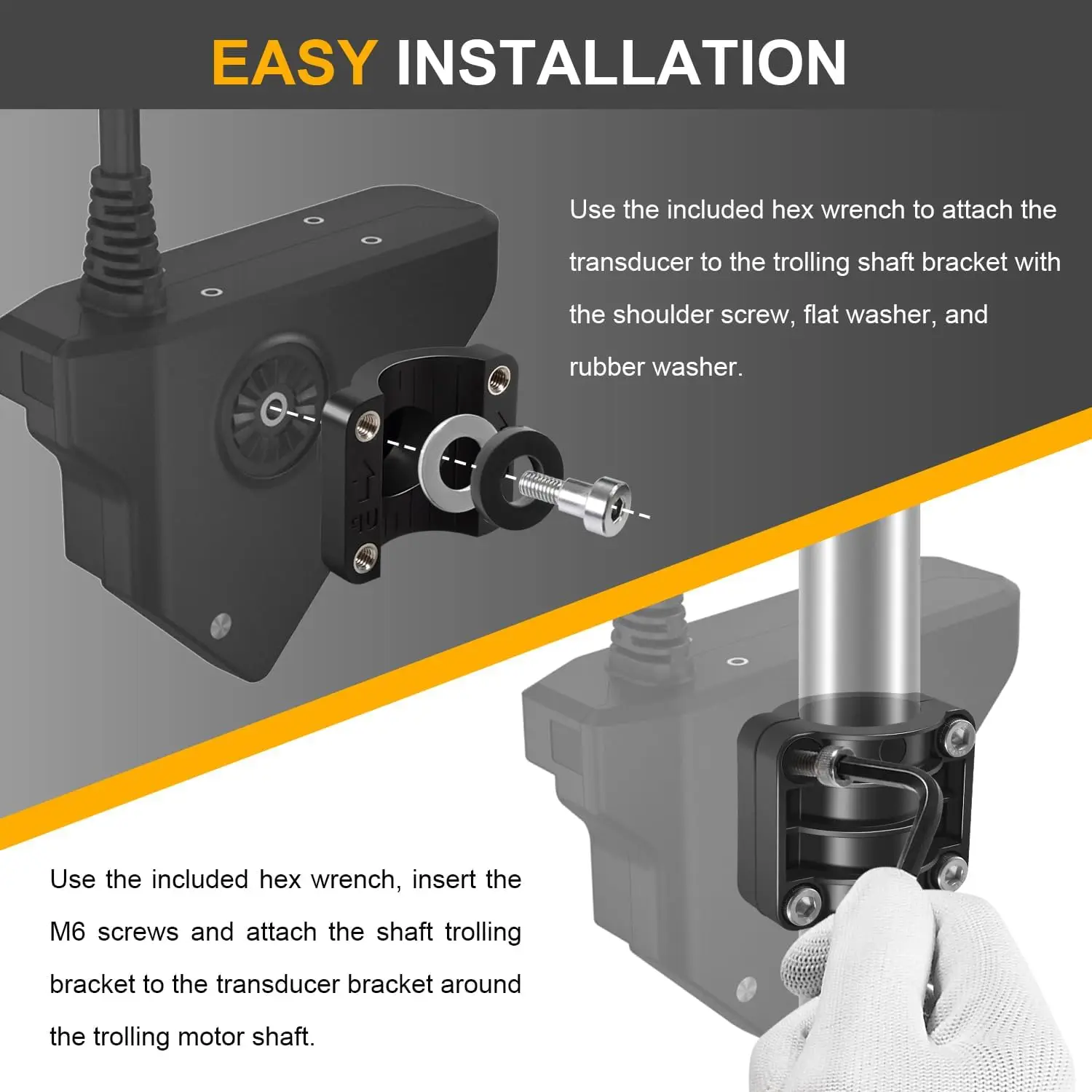 0101278401 Крепление вала троллингового двигателя подходит для системы живой прицела