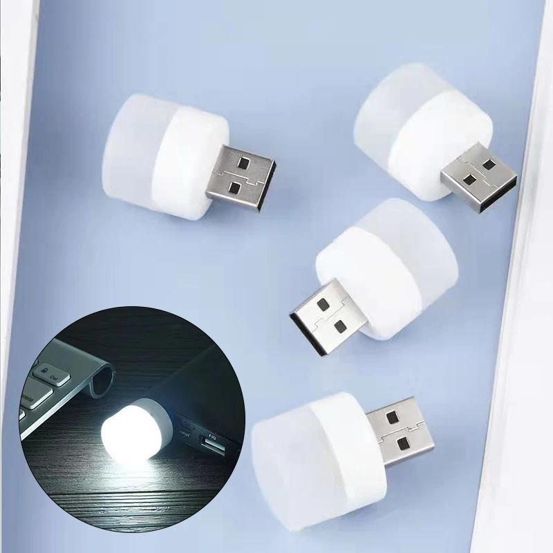 

Лампа с USB-разъемом для компьютера, маленький светильник для чтения с USB-зарядкой и защитой глаз светодиодный маленький круглый ночсветильн...