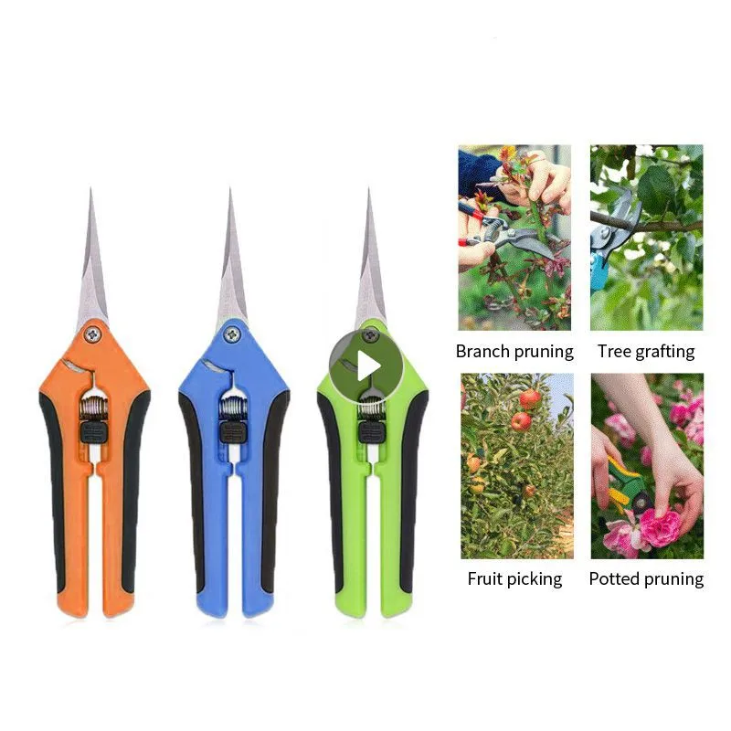

1PCS Garden Pruning Shear Metal Gardening Scissor Pruning Tool Hand Cutter Fruit Picking Weed Household Potted Garden Tools