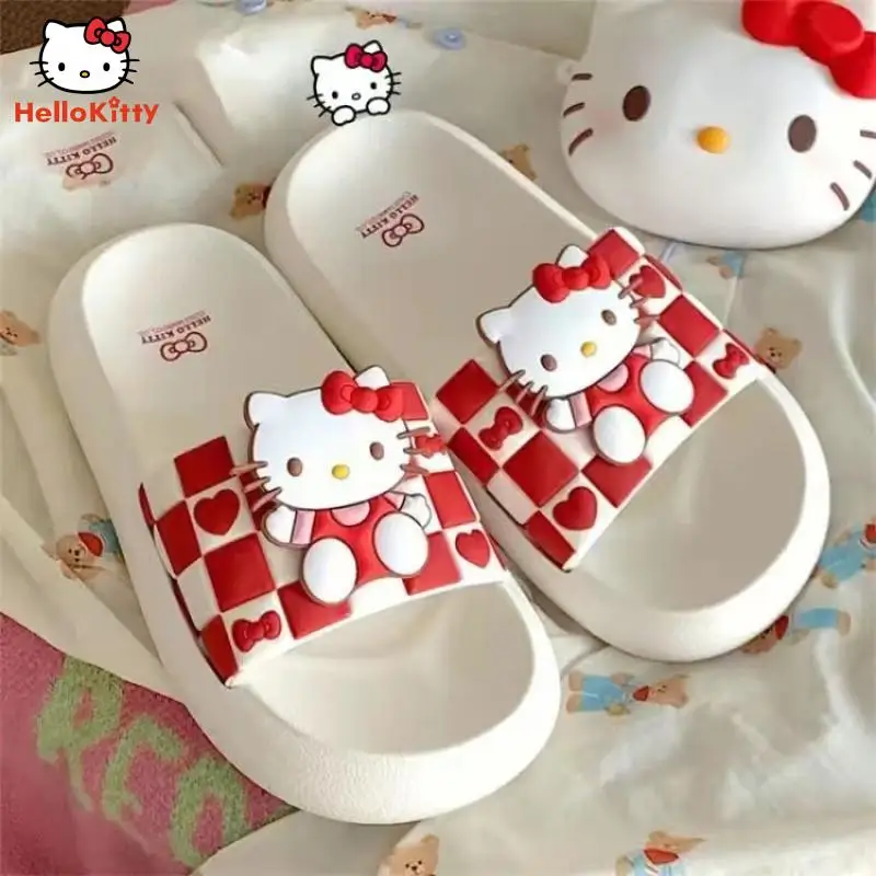 

Sanrio Anime Cinnamoroll Slippers Cartoon Kawaii Kuromi Mymelody Creative Non-Slip Soft Soled Shoes Cute Sweet Birthday Gift