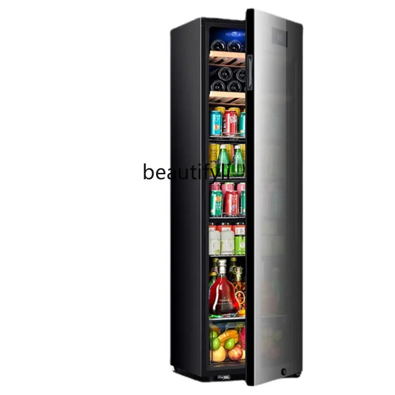 

Холодильник yj Ice Bar для дома, гостиной, Холодильный шкаф, маленький офисный холодильник для хранения чая, ультратонкий винный шкаф