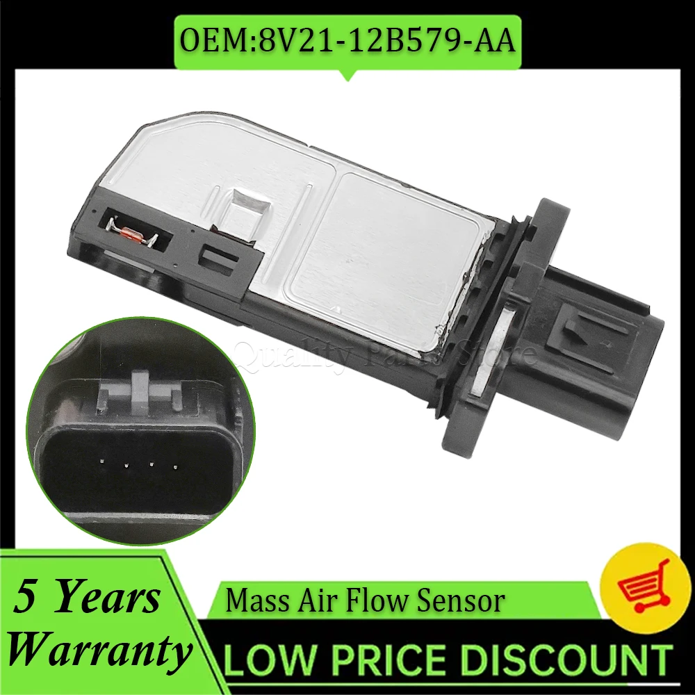 Датчик массового расхода воздуха для Ford B-Max Fiesta MK6 Galaxy Mondeo MK4 Ranger Transit MAF 8V21-12B579-AA