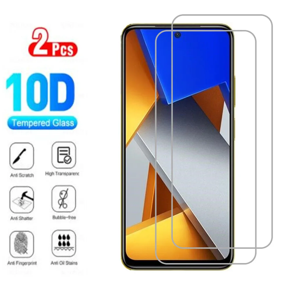 2Pcs 9H HD Original Protective Tempered Glass For Xiaomi Poco M4 Pro 5G NFC 6.6&quot PocoM4 M4Pro Phone Screen Protector Cover Film |