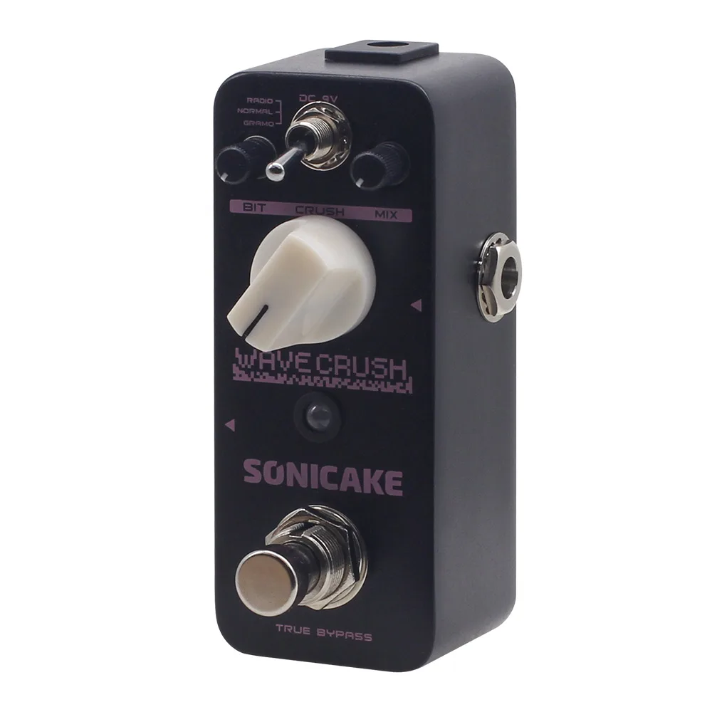 SONICAKE Wave Crush Bitcrush Digital Bitcrusher Sampling Rate Sample Reducer Guitar Effects Pedal Synth Synthesizer LoFi