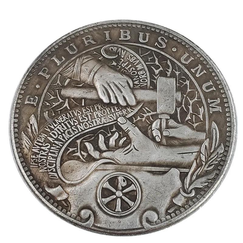 

Hobo Nickel Silver Plated Morgan Dollars Curiosities Collection Home Decoration Craft Desktop Ornament Christmas Gifts#2976