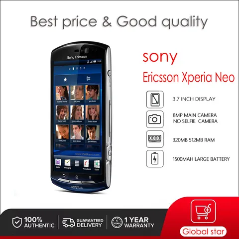 Sony Ericsson Xperia Neo MT15 MT15i Восстановленный-Оригинальный 3,7 дюймовый 8MP Xperia Kyno Halon сотовый телефон Бесплатная доставка Высокое качество