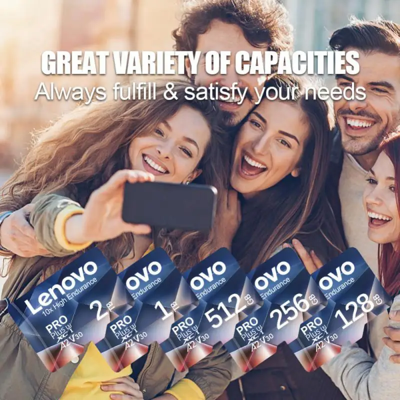 Карты памяти Lenovo Micro TF SD 64 ГБ 32 16 класс 10 высокоскоростная 128 256 U3 4K HD флеш-карта для