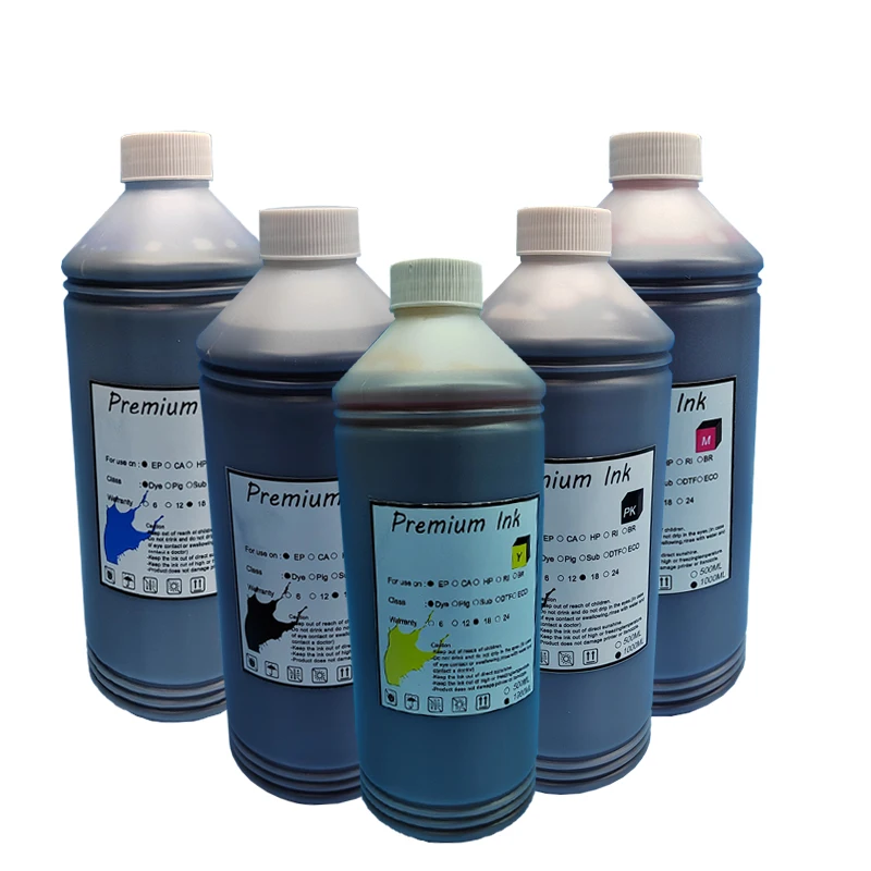 1 Set 1000ML Premium Water-based Dye Refill  ink for Canon PGI-670 CLI-671 PIXMA MG7760 MG7765 MG7766 Printer