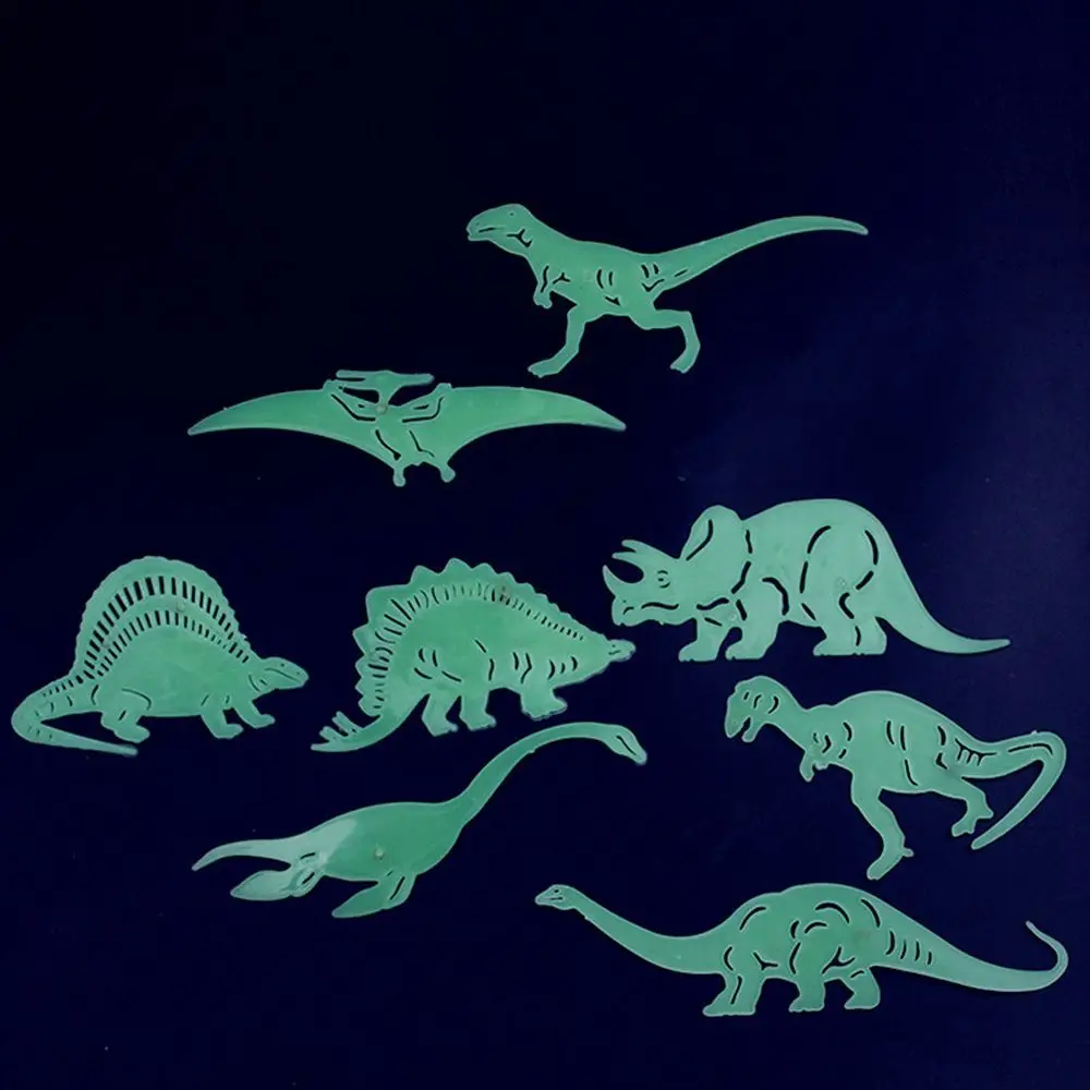 

Creative Luminous Dinosaurs Fluorescent Wall Stickers 3D Animals Art Decals Kids Toys Baby Children Home Decoration Gifts