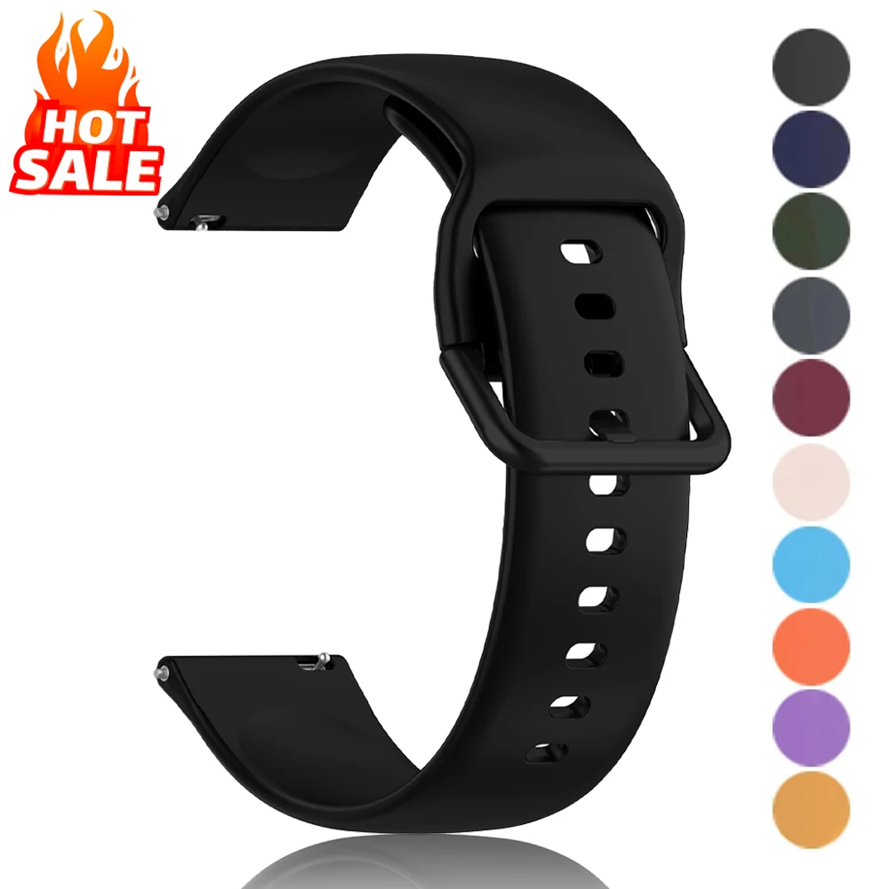 Strap For Amazfit GTS 2/4/3/GTS 2/4 Mini/GTR 4/2/2e 20mm/22mm Watch Silicone Sport Bracelet Amazfit 