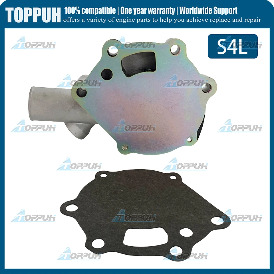 Фото Новая водяная помпа S4L (1 шт.) для Mitsubishi S4L, S3L2, S4L2, K4N, K3B, K3D, K3E, K4F (MM409302) №4