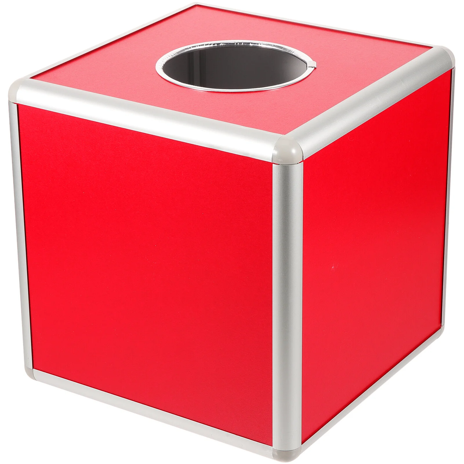 

Gift Container Raffle Drawer For Transparent Box Lottery Ticket Holders Tip Jar Money Aluminum Alloy Gifts