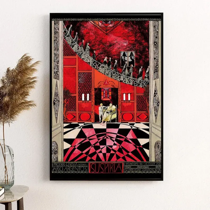 Винтажный итальянский классический фильм ужасов подтярия (1977) плакат из фильма и