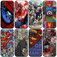 marvel luxury cool phone case for huawei honor 10 v10 10i 20 v20 20i 10 20 lite 30s 30 lite pro silicone cover carcasa coque