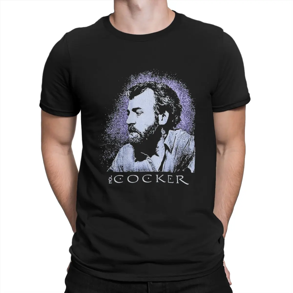 

Men's Joe Cocker Classic T Shirts British Male Singer Cotton Clothing Hipster Short Sleeve Round Neck Tees Printing T-Shirt