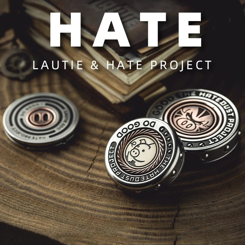 Lautie Hate Project Mini Dealer Fidget Spinner Gyro Adult Anxiety Toy Collection Chip Coin Antistress EDC Toy