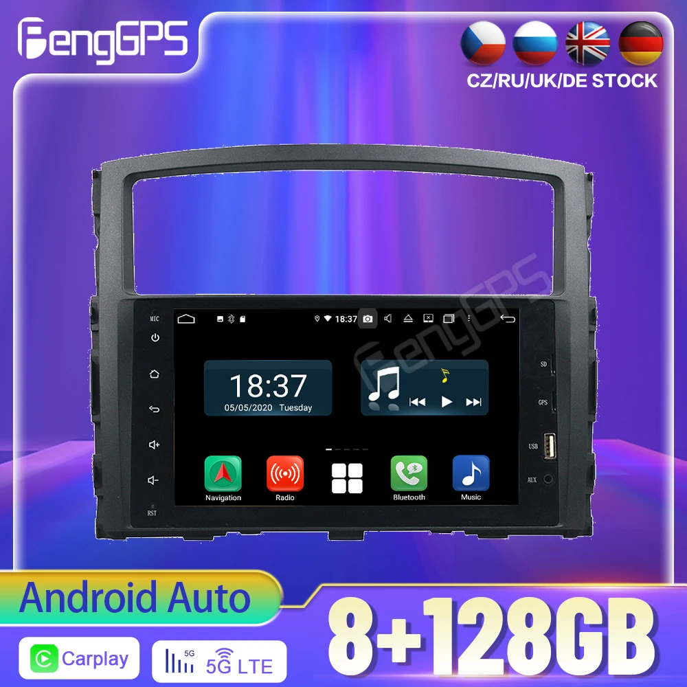 

Автомагнитола 128G Android 12,0 для Mitsubishi Pajero, автомобильное радио, стерео, мультимедийный плеер, навигация GPS, 2din, DVD, головное устройство