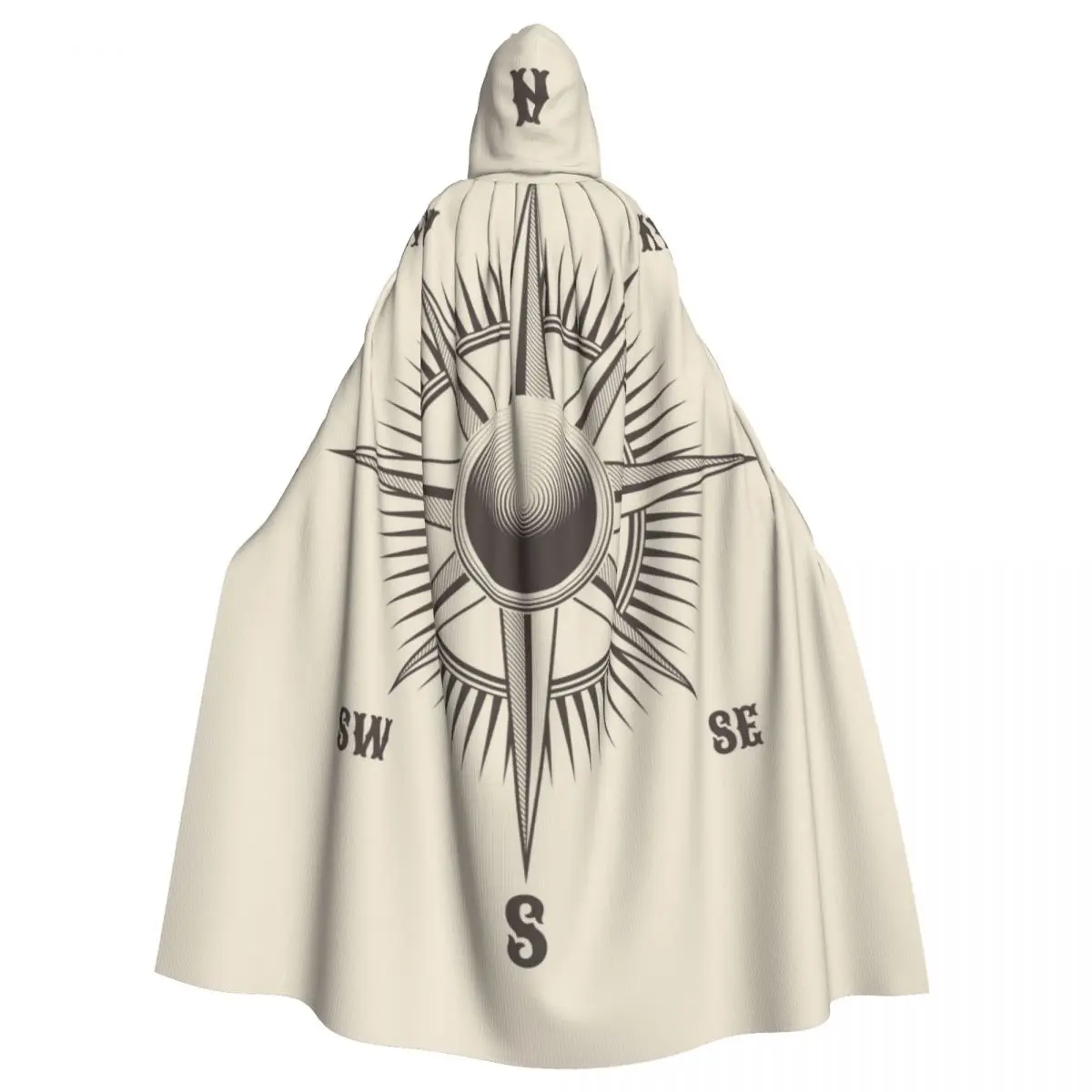 

Unisex Adult Retro Wind Rose Cloak with Hood Long Witch Costume Cosplay