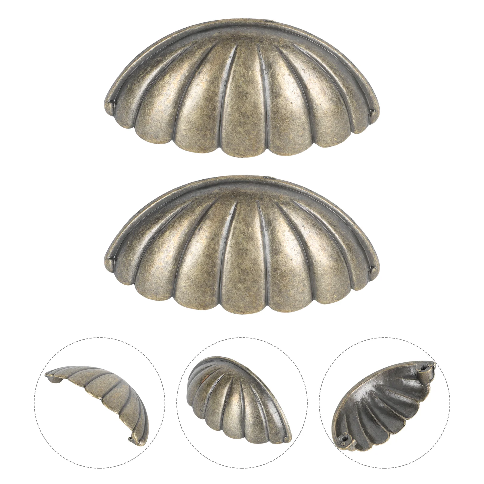 

6 Pcs Vintage Home Decor Home Knobs Drawer Pulls Small Drawer Knobs Cabinet Handle Vintage Cup Pulls Furniture Half Round Handle
