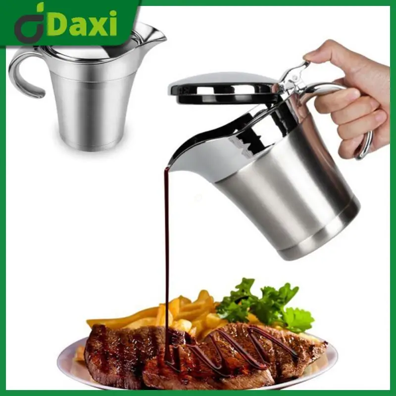 

Oil Dispenser Filter Tank 304 Stainless Steel Kitchen Tools Sauce Kettle 450/750ml Double Wall Insulated Oil Spray Bottle