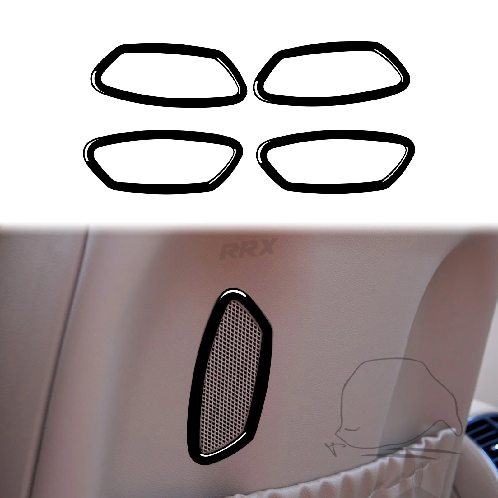 

for Mercedes Benz Cls C219 2004 2005 2006 2007 2008 2009 Seat Back Air Vent Outlet Decoration Cover Trim Car Accessories ABS