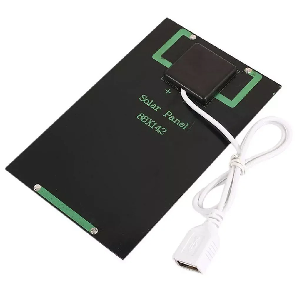 

New 5W 5V Solar Panel Battery Charger DIY Solar Module with USB Port Portable Outdoor Solar Charging Board for Mobile Phones