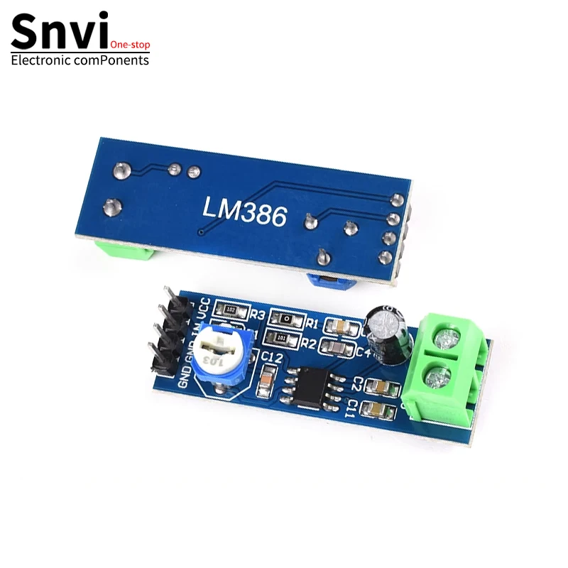 Snvi LM386 модуль усилителя мощности звука плата с усилением 200 раз моноусилитель